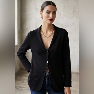 Prada Unisex Black Knitted Cardigan Blazer Jacket